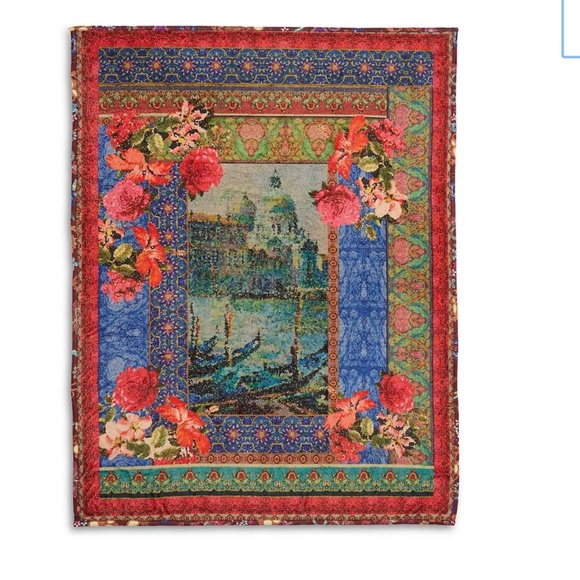 NWT Johnny Was GRAND CANAL Reversible Travel Blanket - Picture 2 of 4